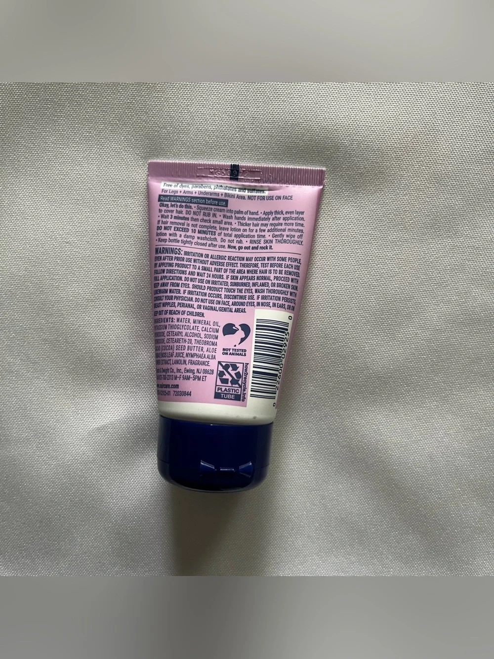 Nair Body Cream Hair Remover with Soothing Aloe & Water Lily 2 Fl Oz NWT